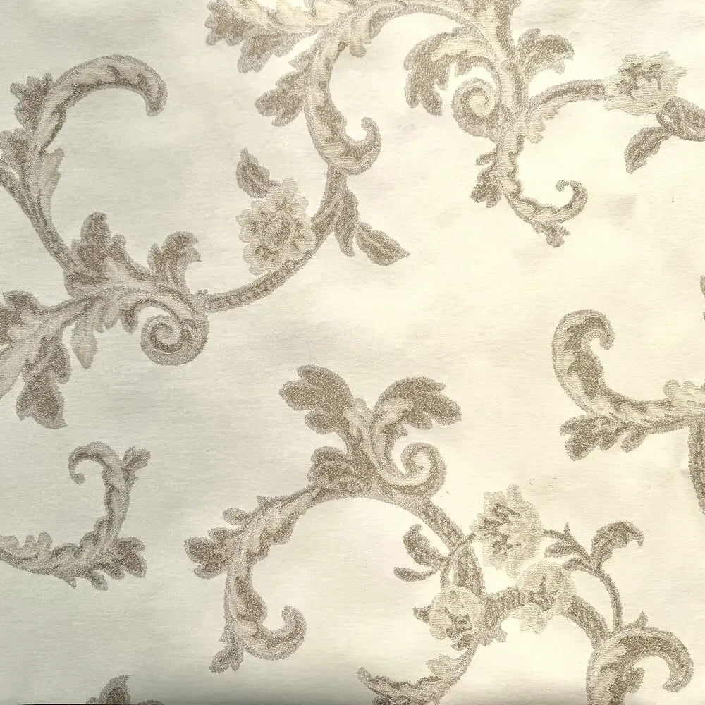 York Fine Wallpaper Damask Classic Cream Beige Style PF0179 One Roll NEW